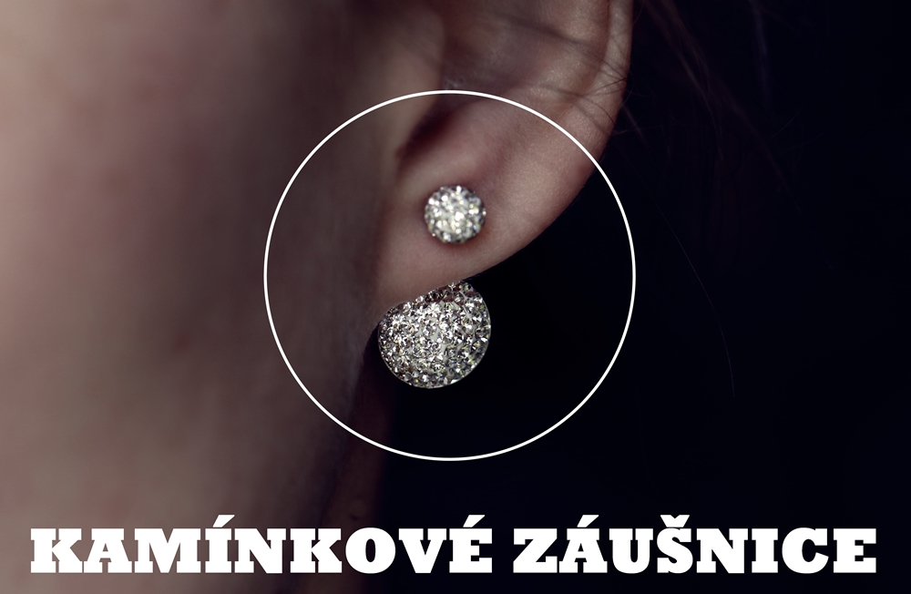 Pavé front back earrings DIY top koralky